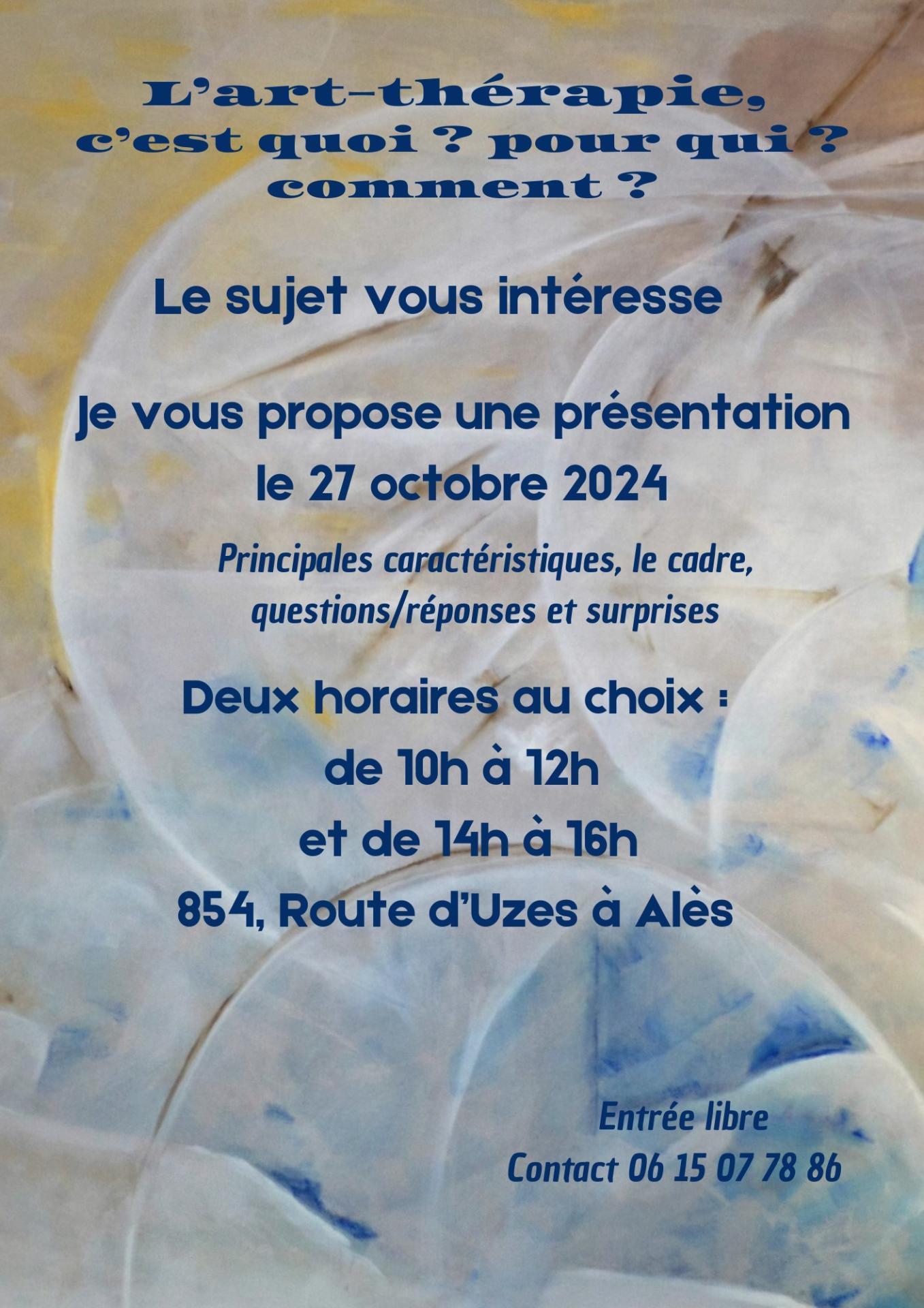 2 conférences art-Therapie